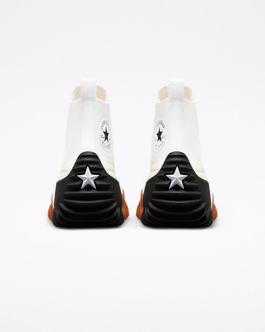 Men's Converse Run Star Motion CX High Top Platform Shoes White / Black / Orange | AU E3450K